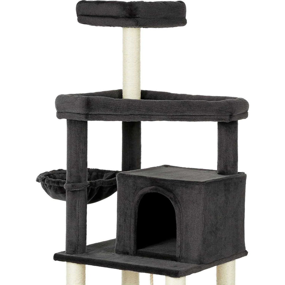 73-in Cat Tree with Hammock Condo and Bed Z6246