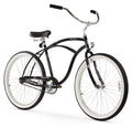Black 26" Men's Single Speed Beach Cruiser Bicycle F364