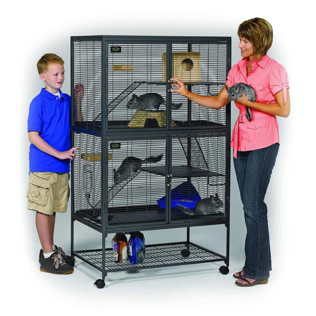 Double Unit Small Animal Cage Q666