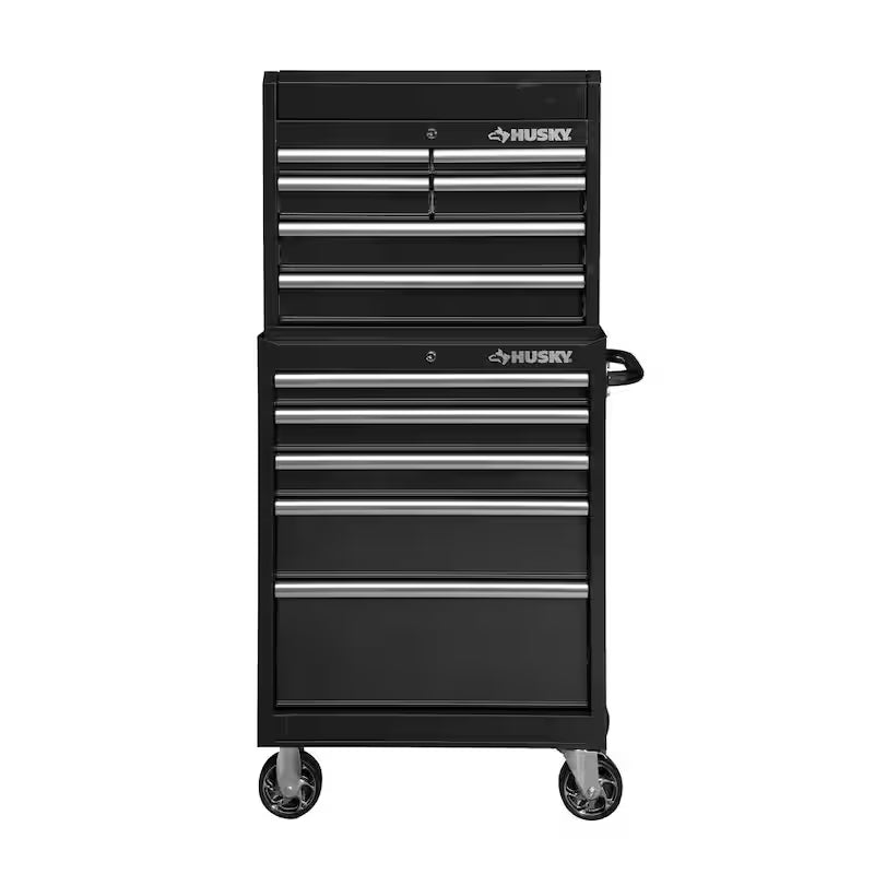 11-Drawer Tool Chest and Top Tool Cabinet Combo in Black M96104