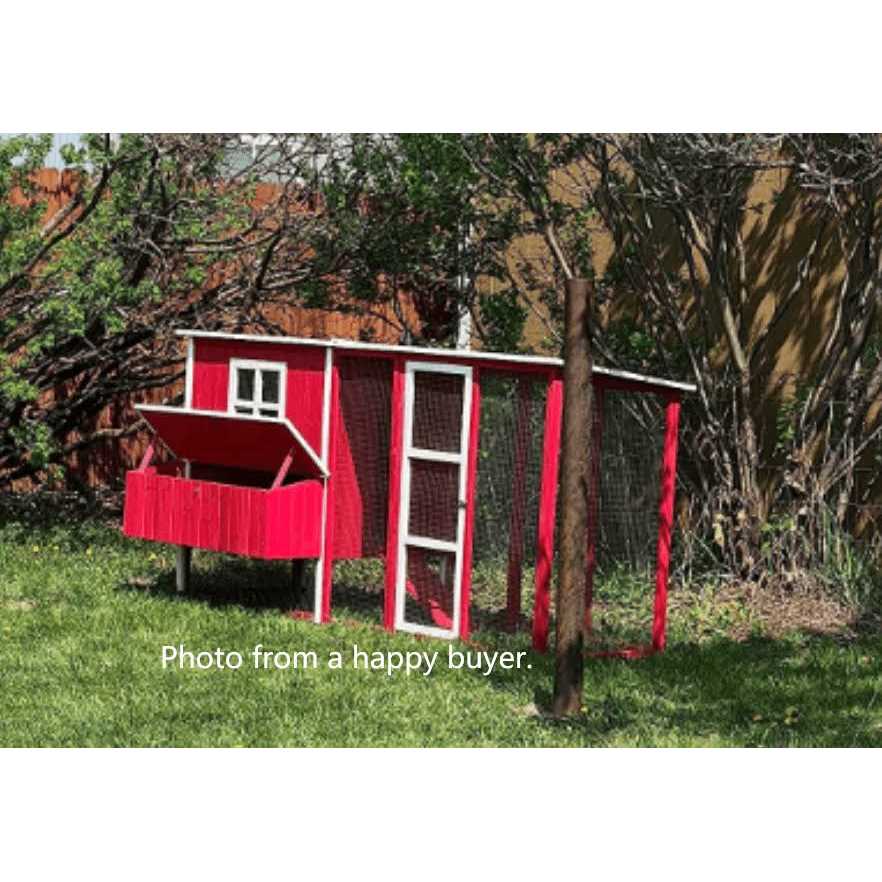 87 inch Wood Chicken Coop D78031