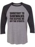 3/4 Sleeve Baseball Raglan Tee O815817