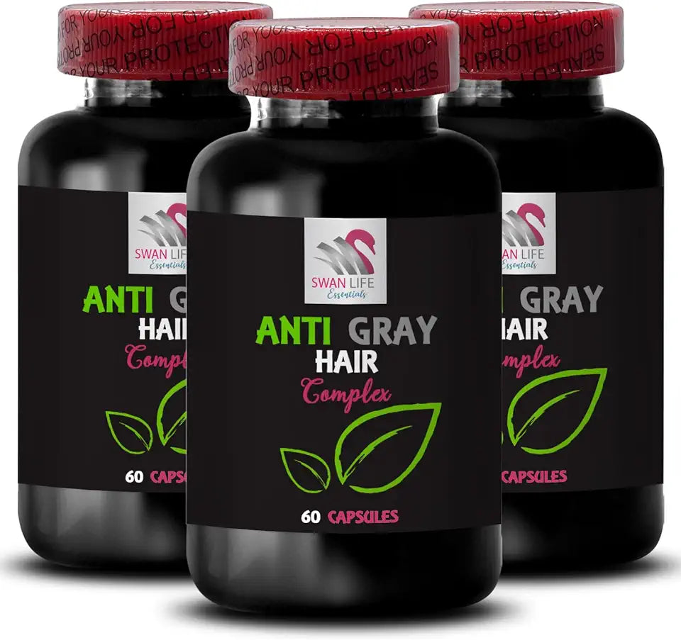 Anti Gray Hair Supplement 180 Capsules L4368