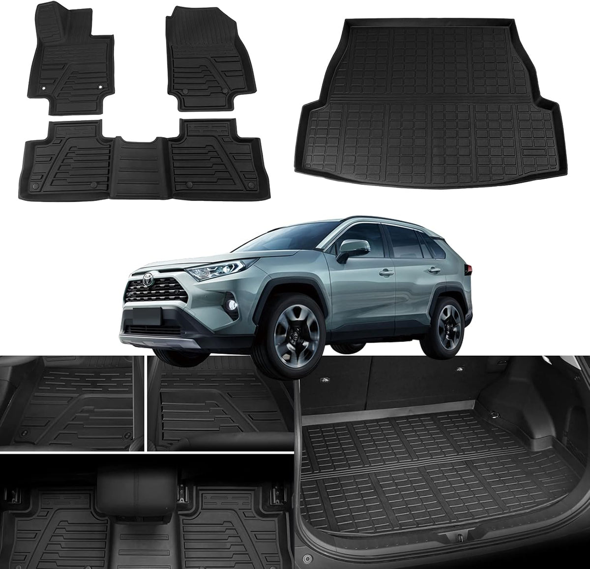 TPE All Weather Cargo Liner Trunk Mats Set of 4 W634432
