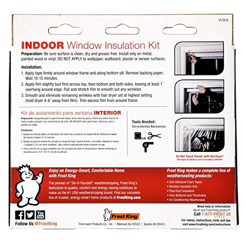 Clear Indoor Shrink Window Kit 42 62-Inch 9-Pack P698647