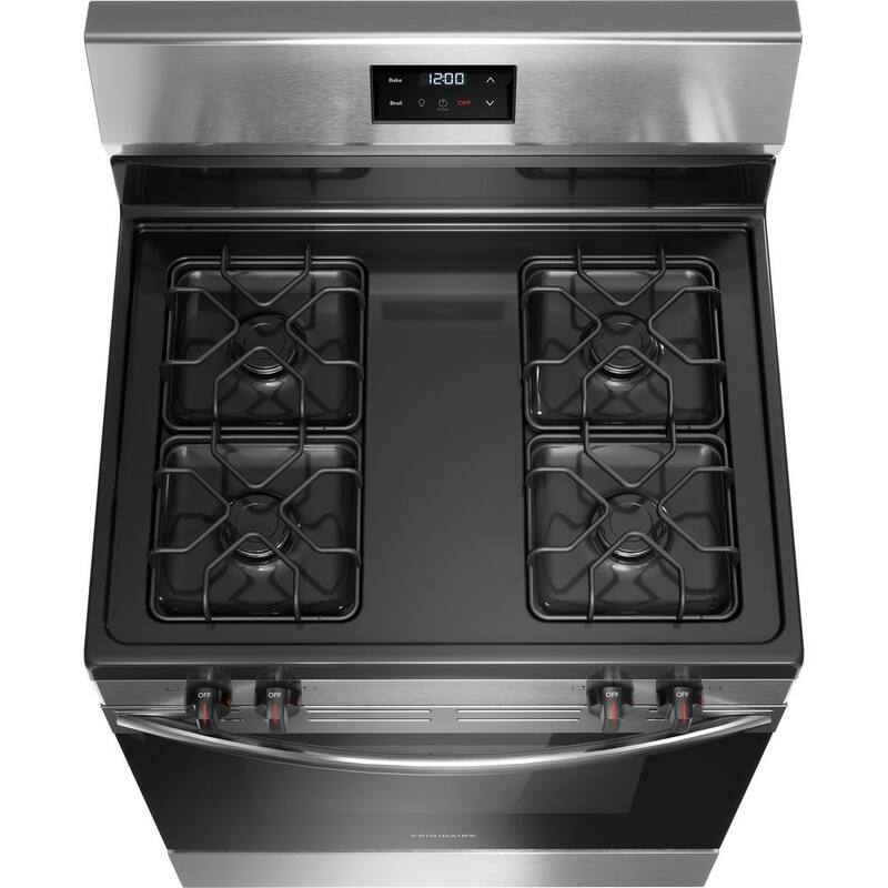 4-Burner Freestanding Gas Range in Stainless Steel X53693