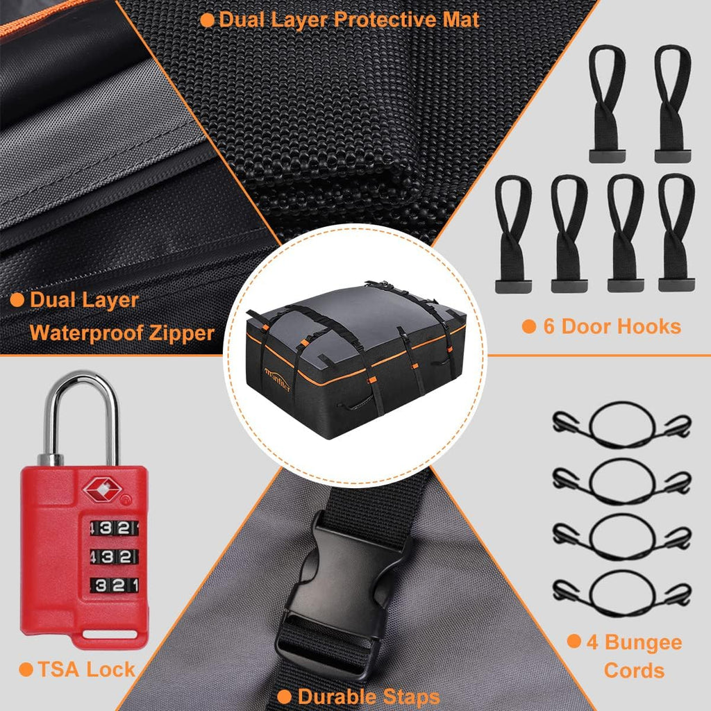 21 Cubic Feet Waterproof Rooftop Cargo Carrier Z8845