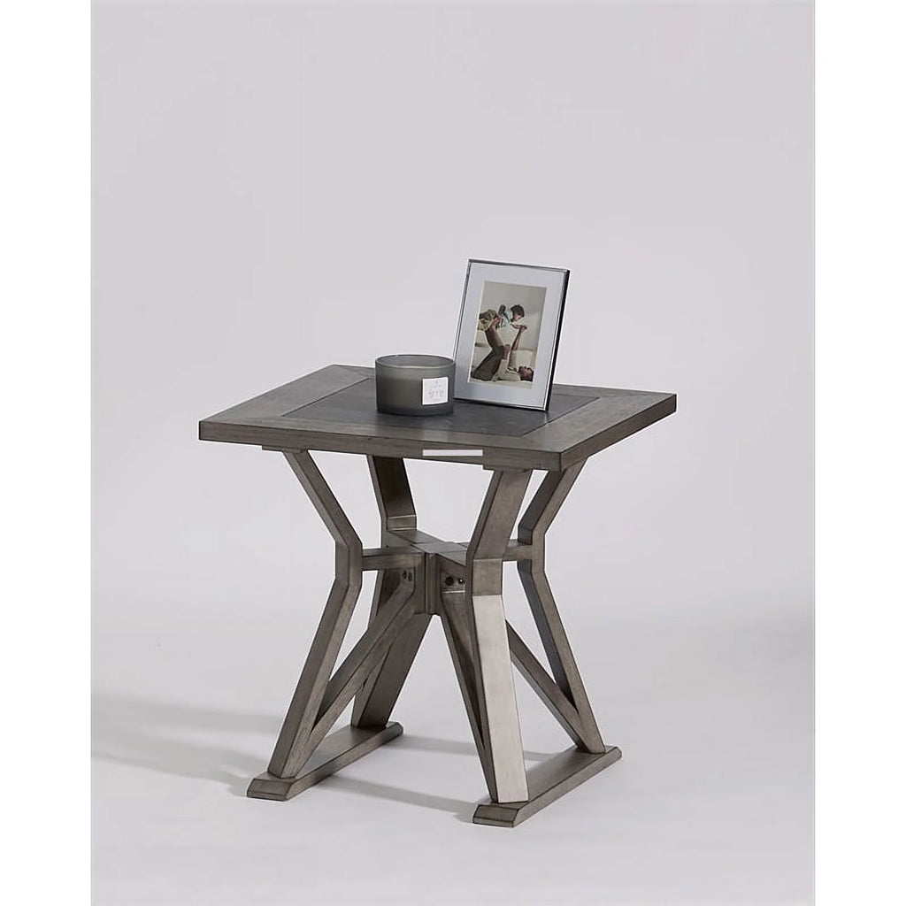 Ash Gray Engineered Wood End Table X457