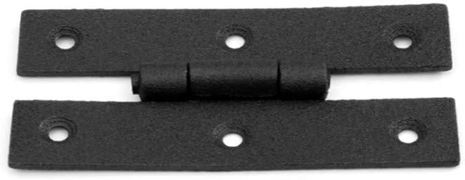 Black H Flush Hinge 3 Inches Wrought Iron Cabinet Door Hinges Pack Of 24 Y16065