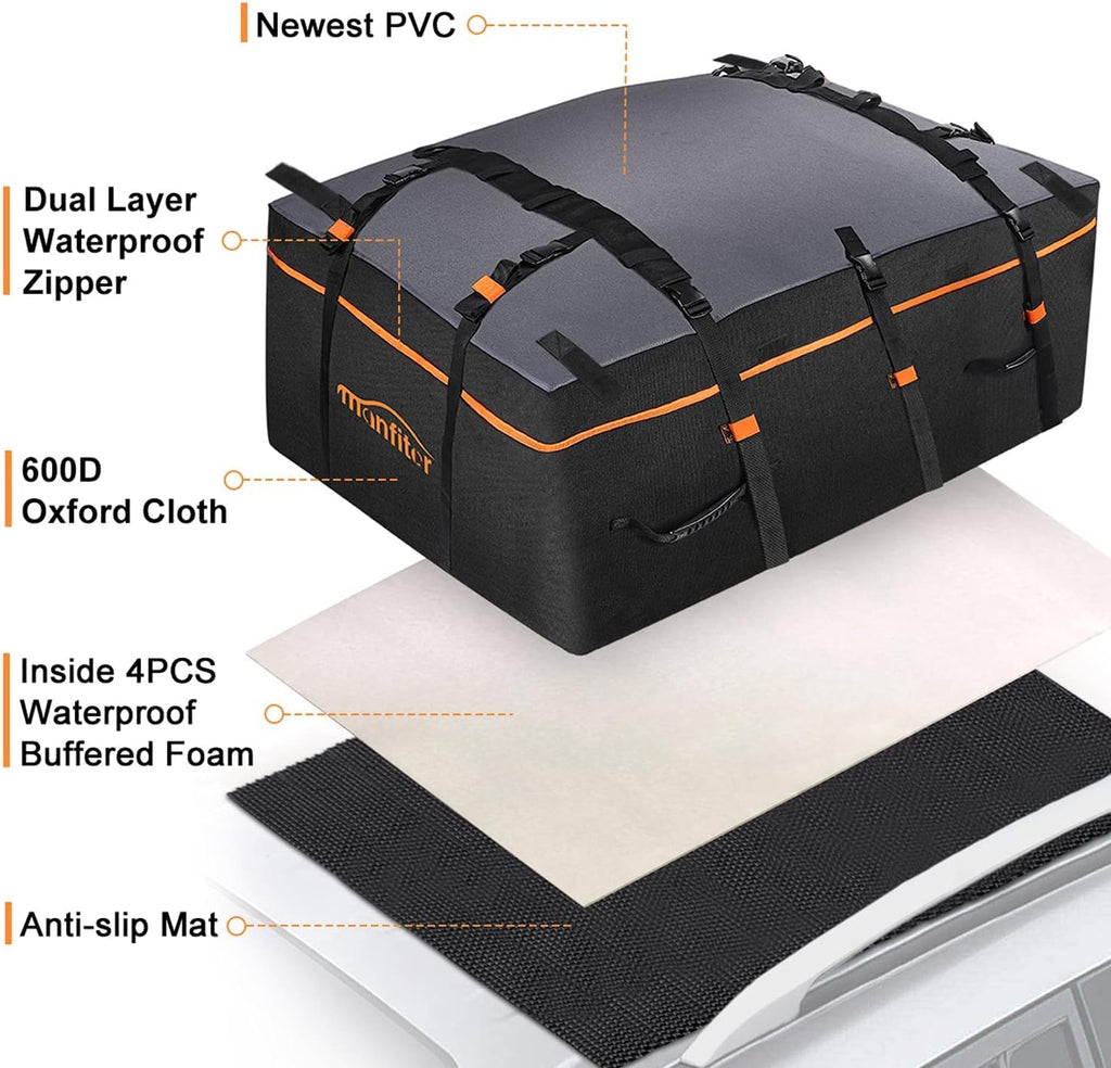 21 Cubic Feet Waterproof Rooftop Cargo Carrier Z8845