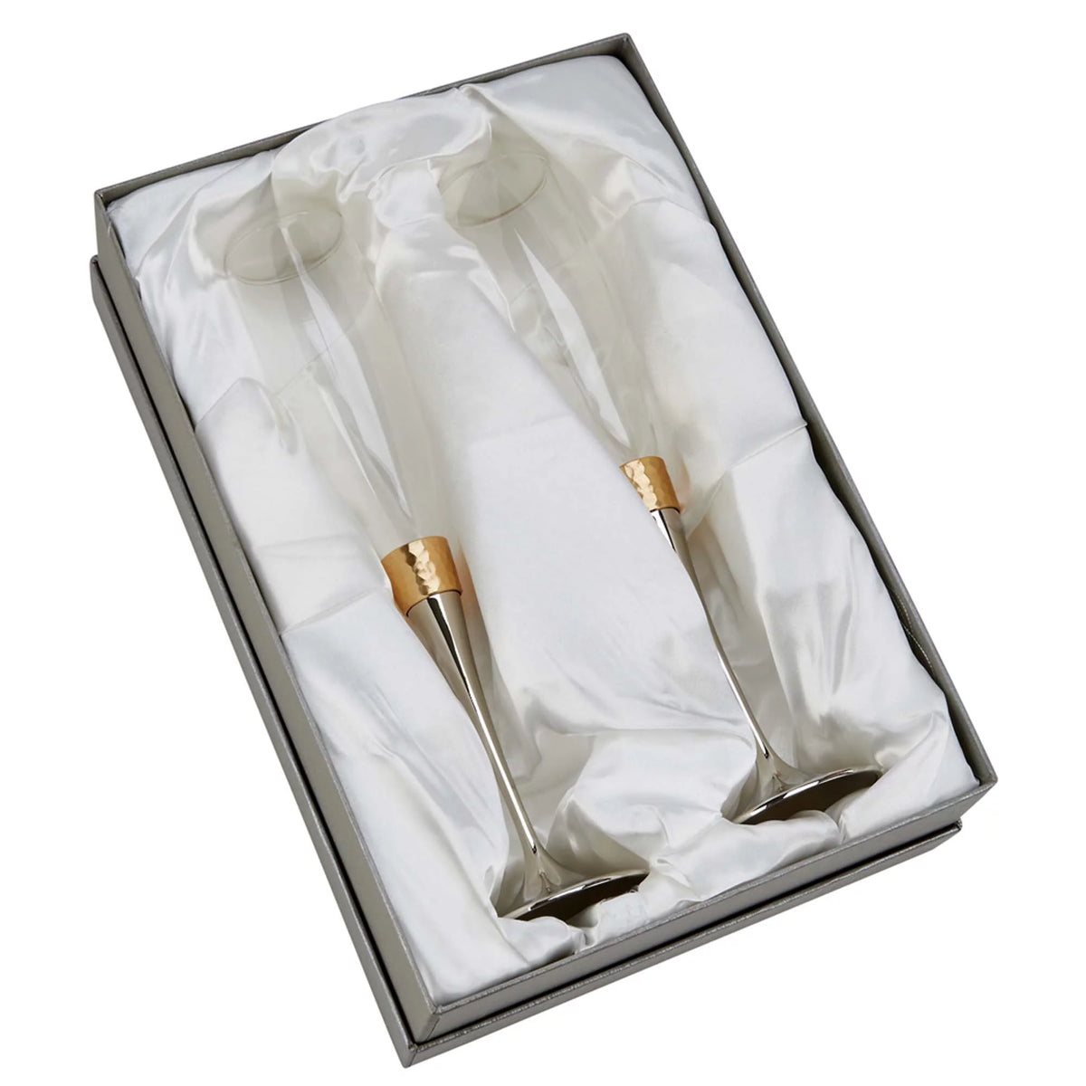 10.5 in. Hammered Flutes - Pair - Gold J665617