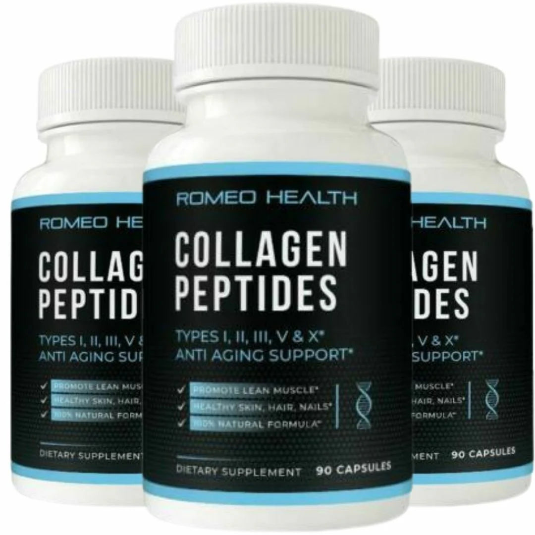 3 Bottles Natural Multi Collagen Peptides Pills T91351