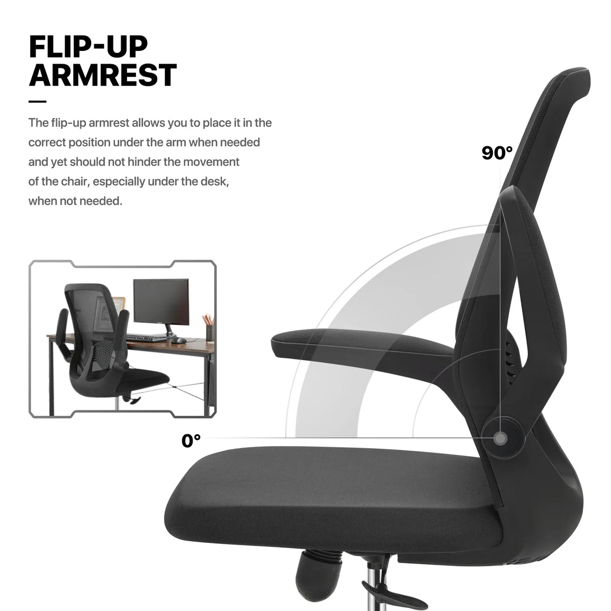 Black Portable Computer Desk and Rolling Swivel Task Seat R167