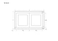 30" Wide 18" Tall 14" Deep Light Gray Inset Shaker Wall Kitchen Cabinet D65625