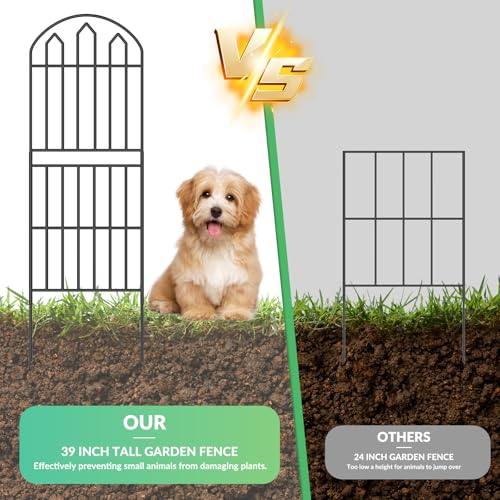 Decorative Rustproof Wire Garden Fence Panels 10 Pack A612