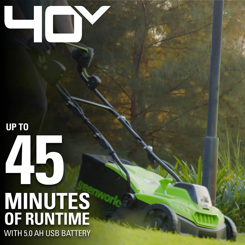 40V 2-In-1 Dethatcher Scarifier with 5Ah Battery and Charger W439
