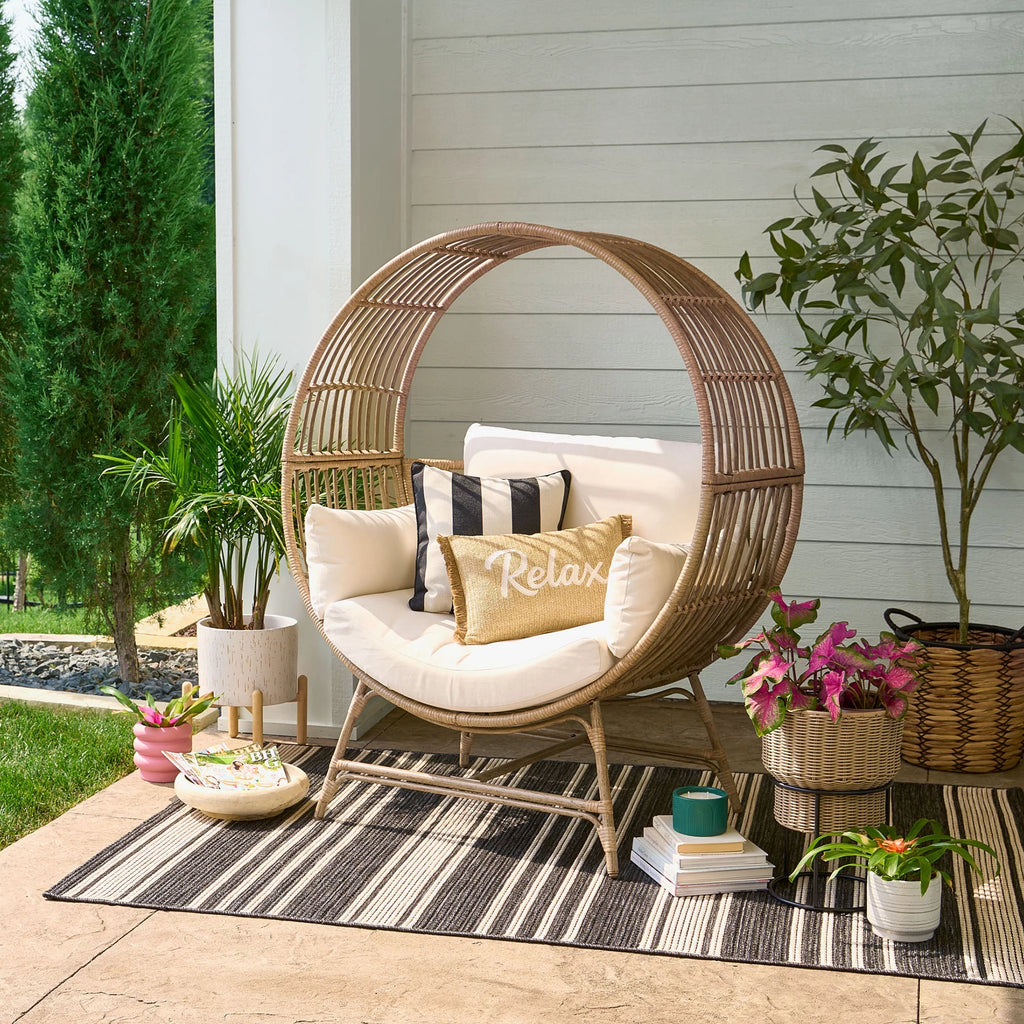 Round Wicker Outdoor Egg Chair Z740