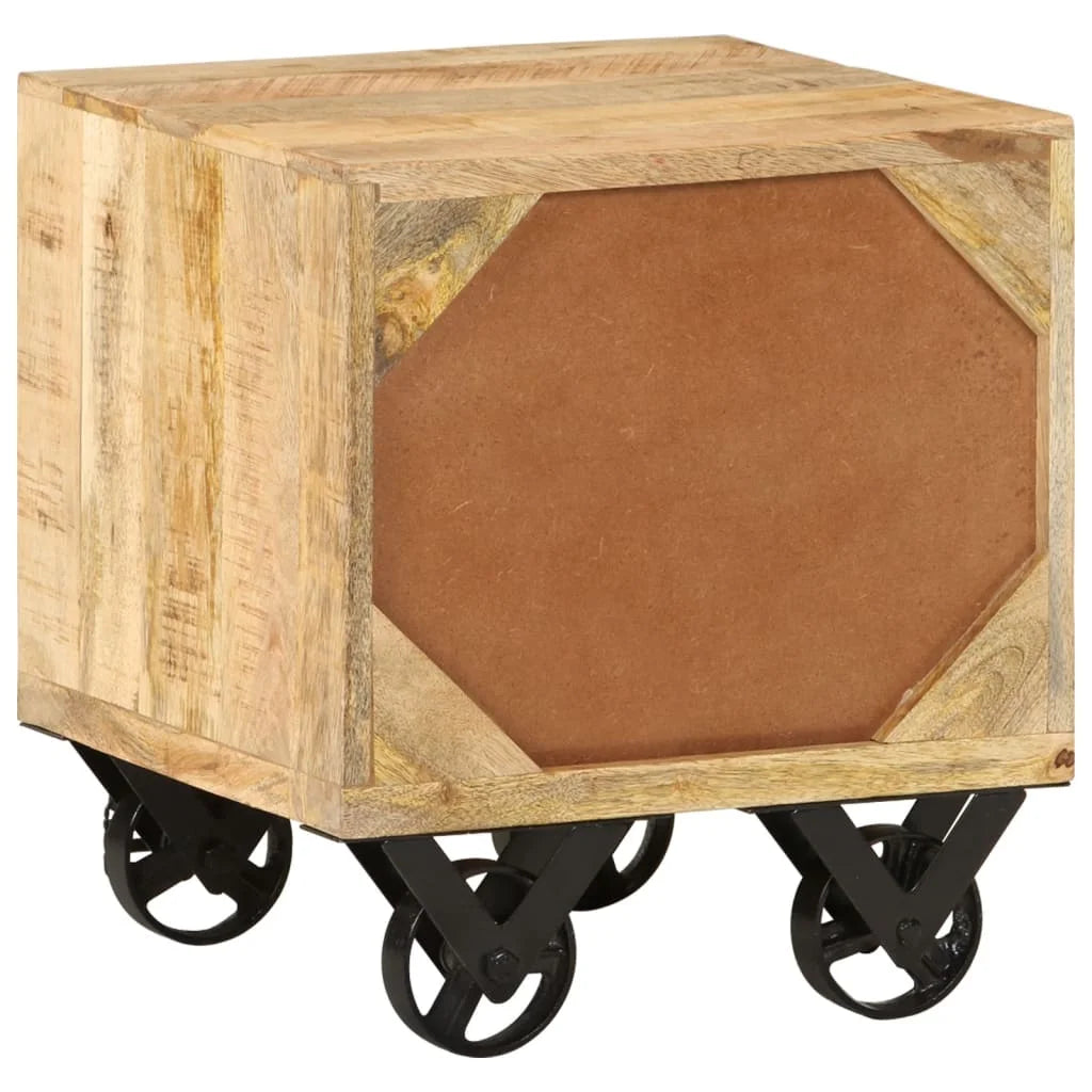 Mango Wood Side Table with Drawer H333