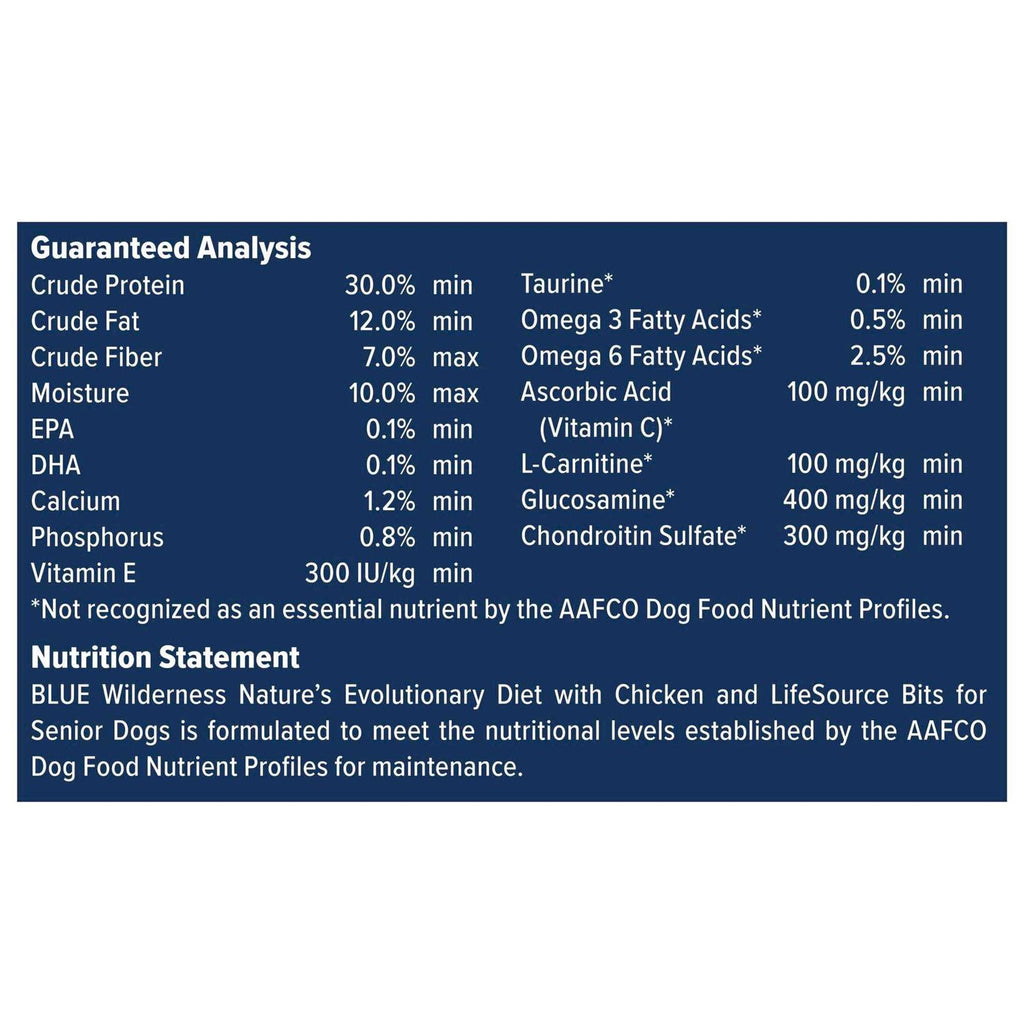 Chicken Senior Dry Dog Food J98006