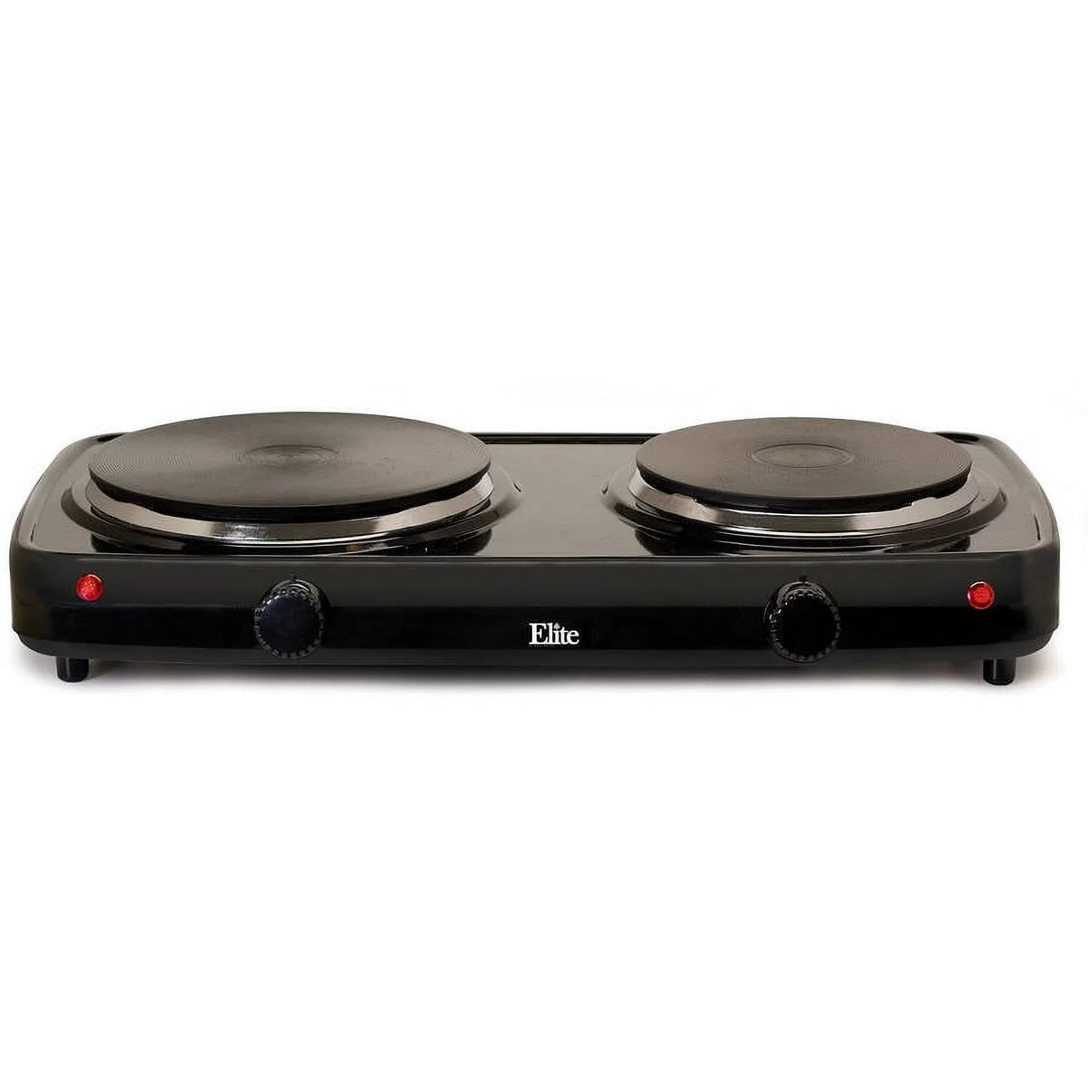 Electric Double Cast Burner Hot Plate Black Z596