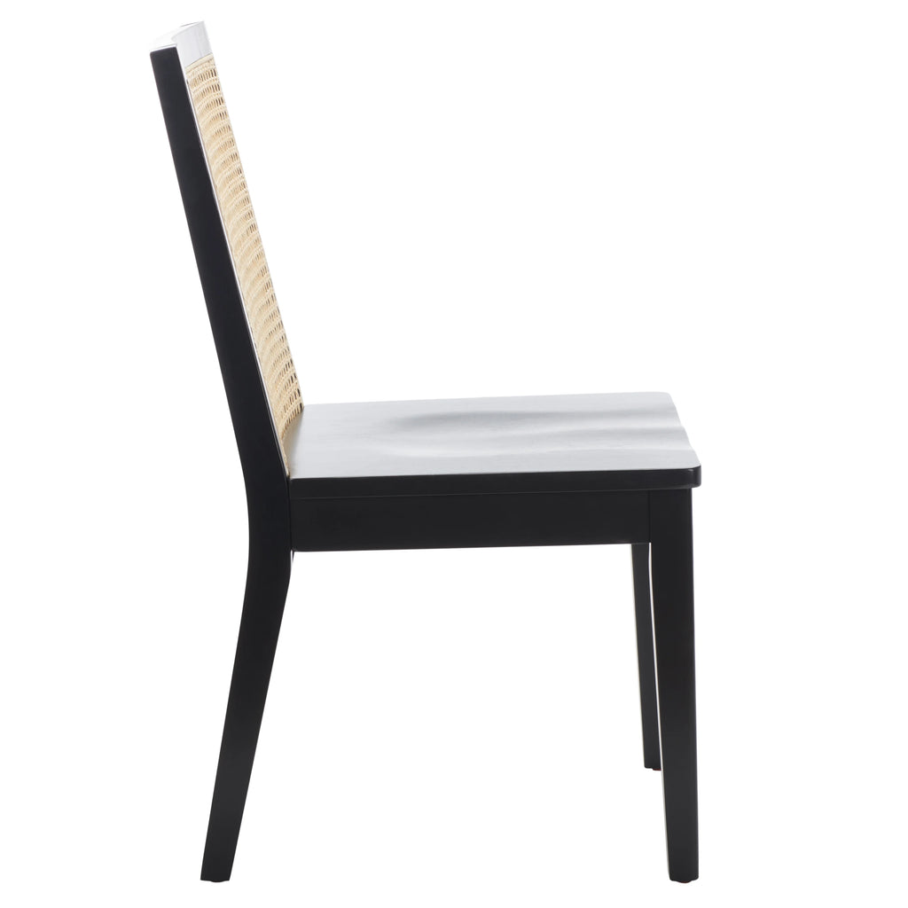Black Natural Set of 2 Dining Chair O8593