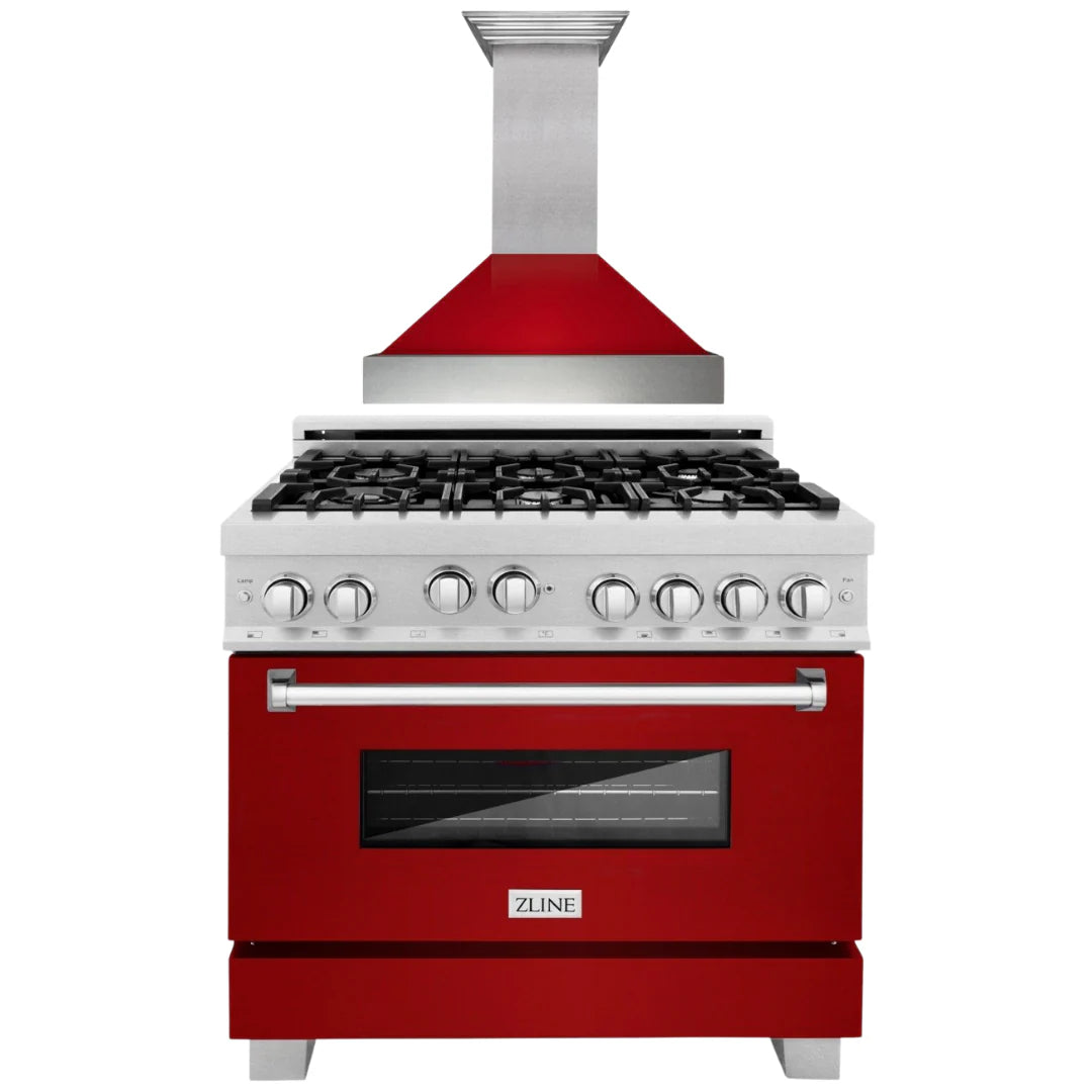 36 Gas Range and Range Hood Appliance Package O1613