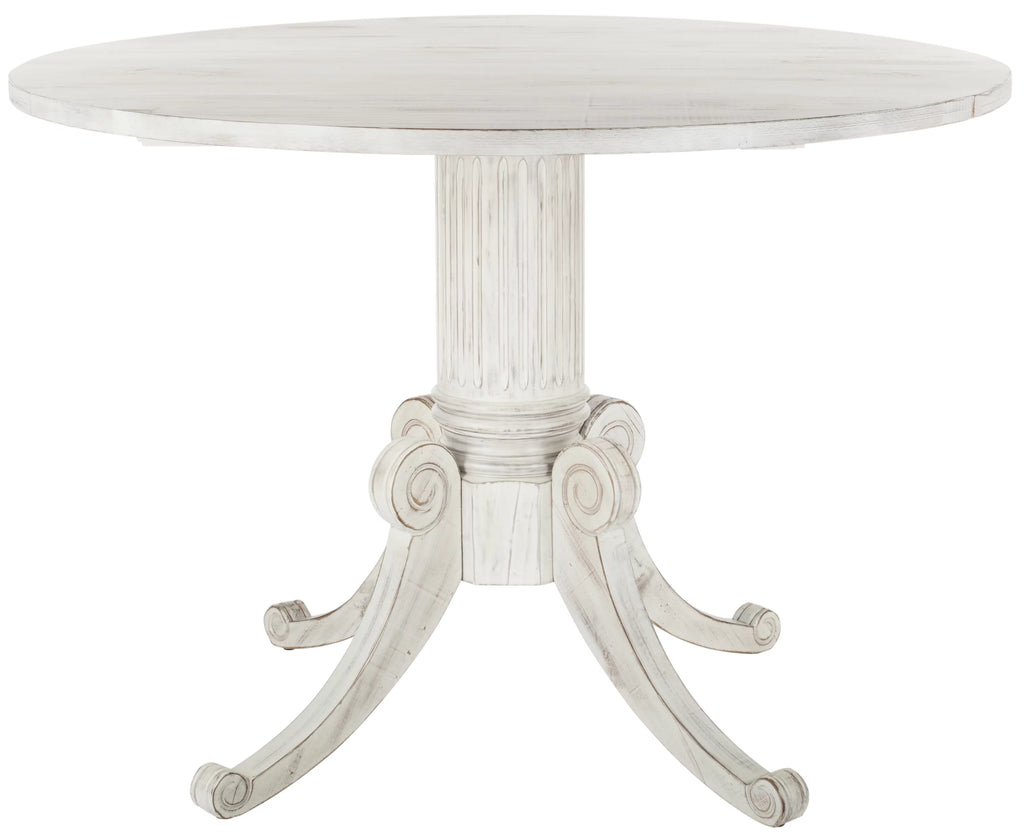 Antique White Foldable Leaf Dining Table Z2991