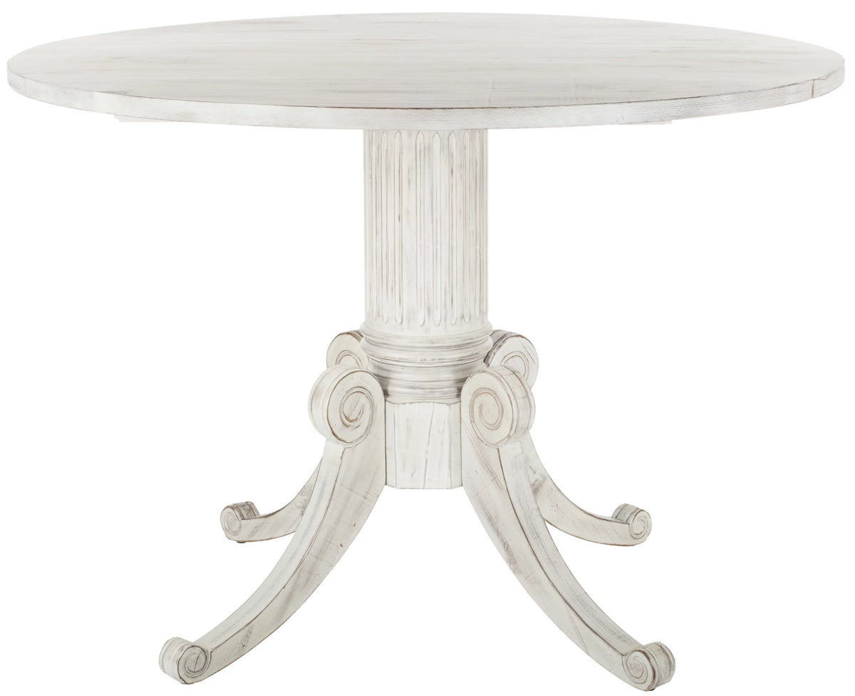 Antique White Foldable Leaf Dining Table Z2991