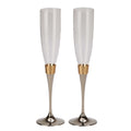 10.5 in. Hammered Flutes - Pair - Gold J665617