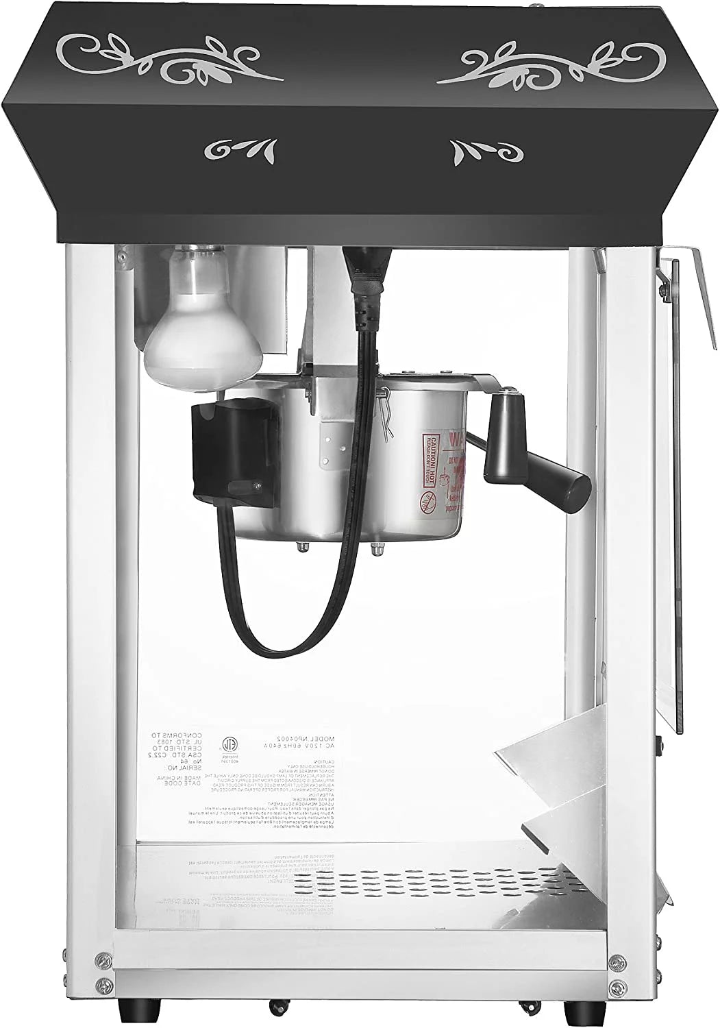 Black 4 oz Popcorn Popper Machine F861