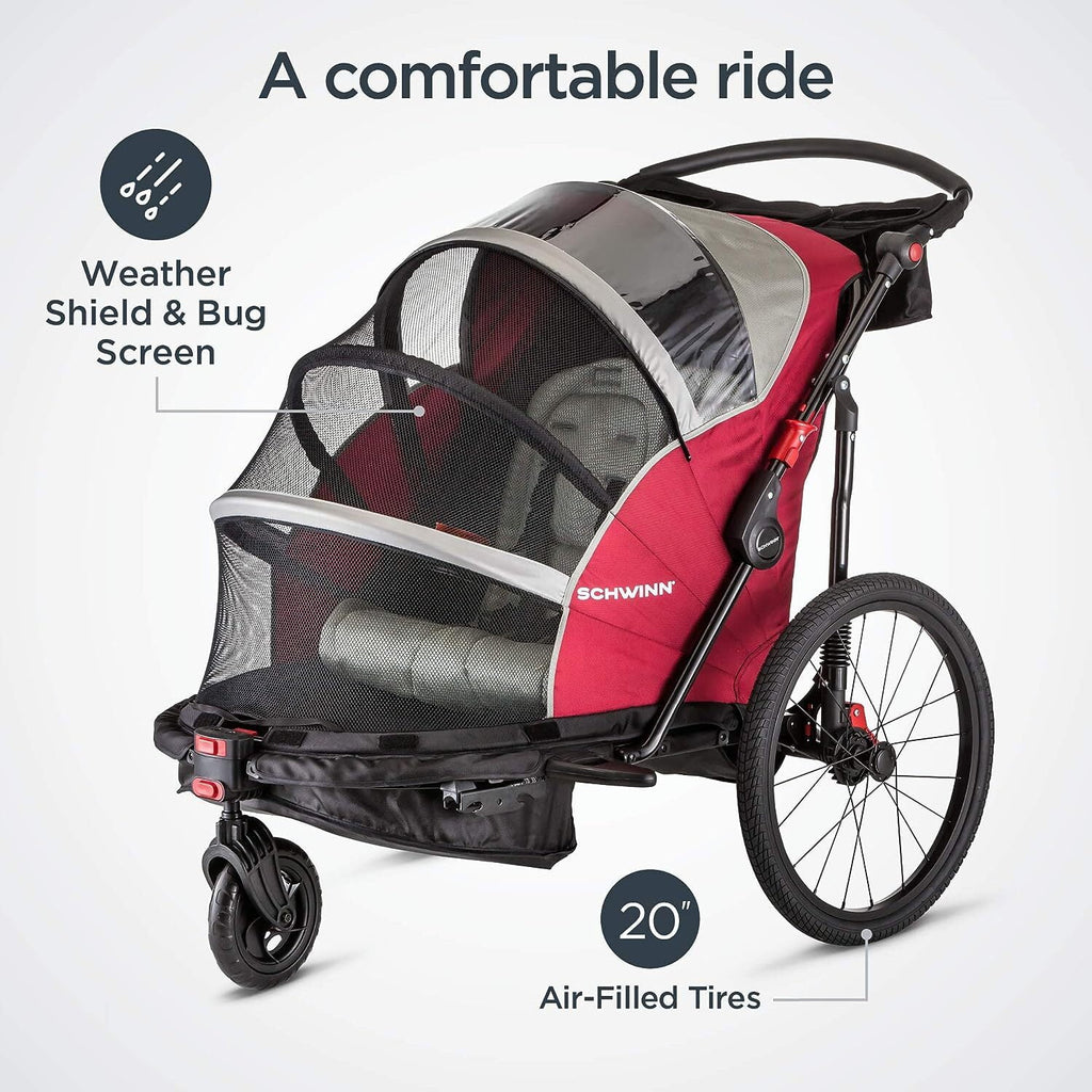 Red Black Child Bicycle Trailer C22365
