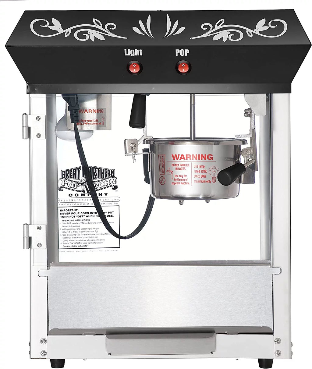 Black 4 oz Popcorn Popper Machine F861