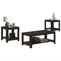 3 Piece Coffee Table Set in Cappuccino O5174