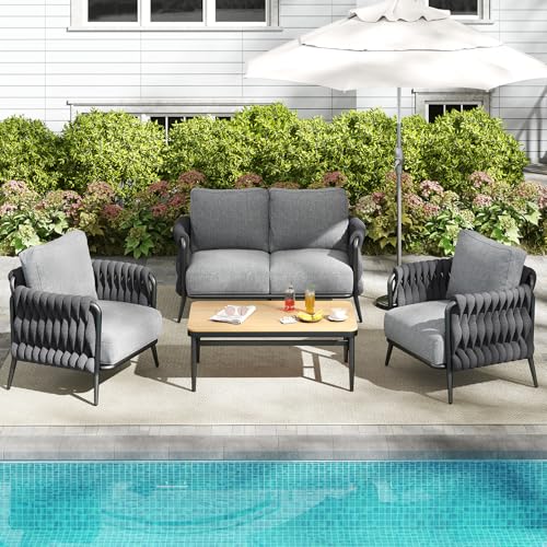 6-Piece Outdoor Patio Furniture Set with Coffee Table Q432592