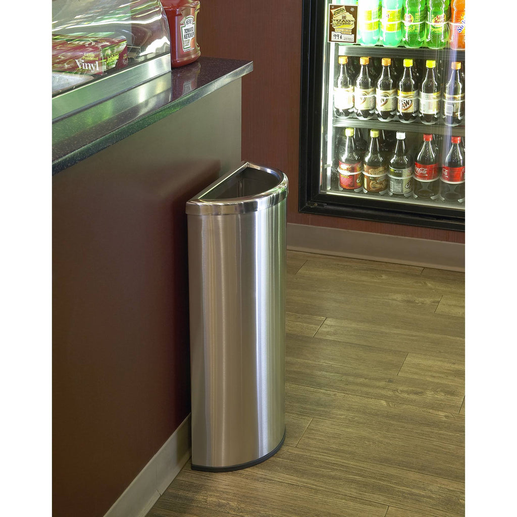 8 Gallon Stainless Steel Trash Can L95184