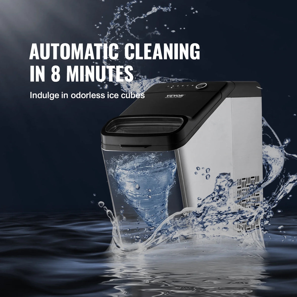 Portable Countertop Ice Maker 33lbs/24H with Scoop and Basket M30224