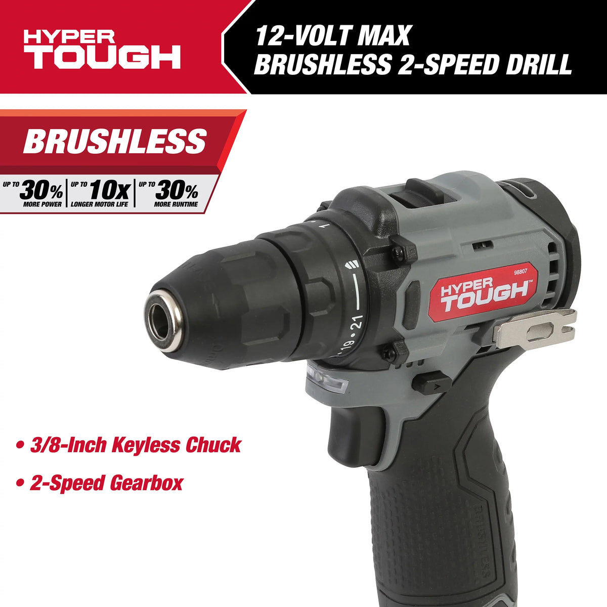 12V Max Lithium-Ion Brushless 3/8-Inch Drill Driver with Battery & Charger C623017