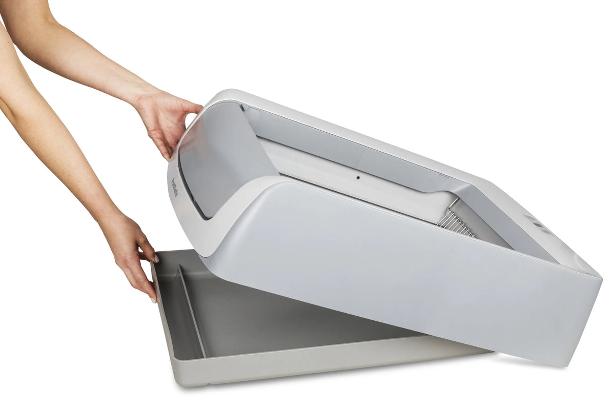 Reusable Cat Litter Box Tray with 4.3 lb Non Clumping Crystal Litter S83998
