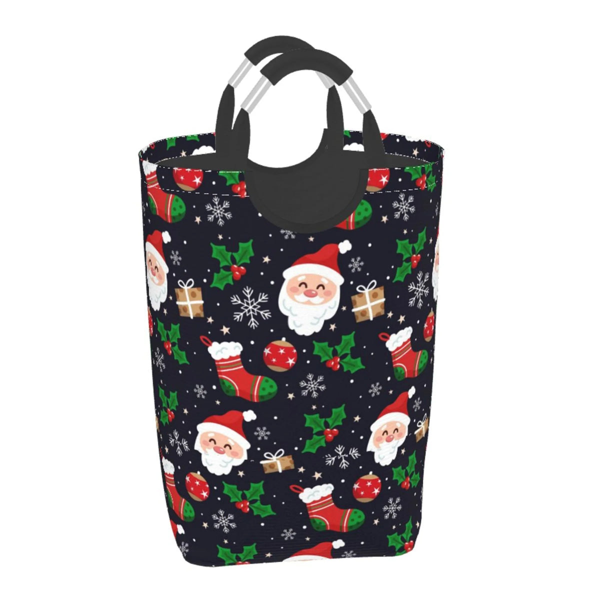 Snowflake Rectangular Collapsible Laundry Basket with Handles Q536