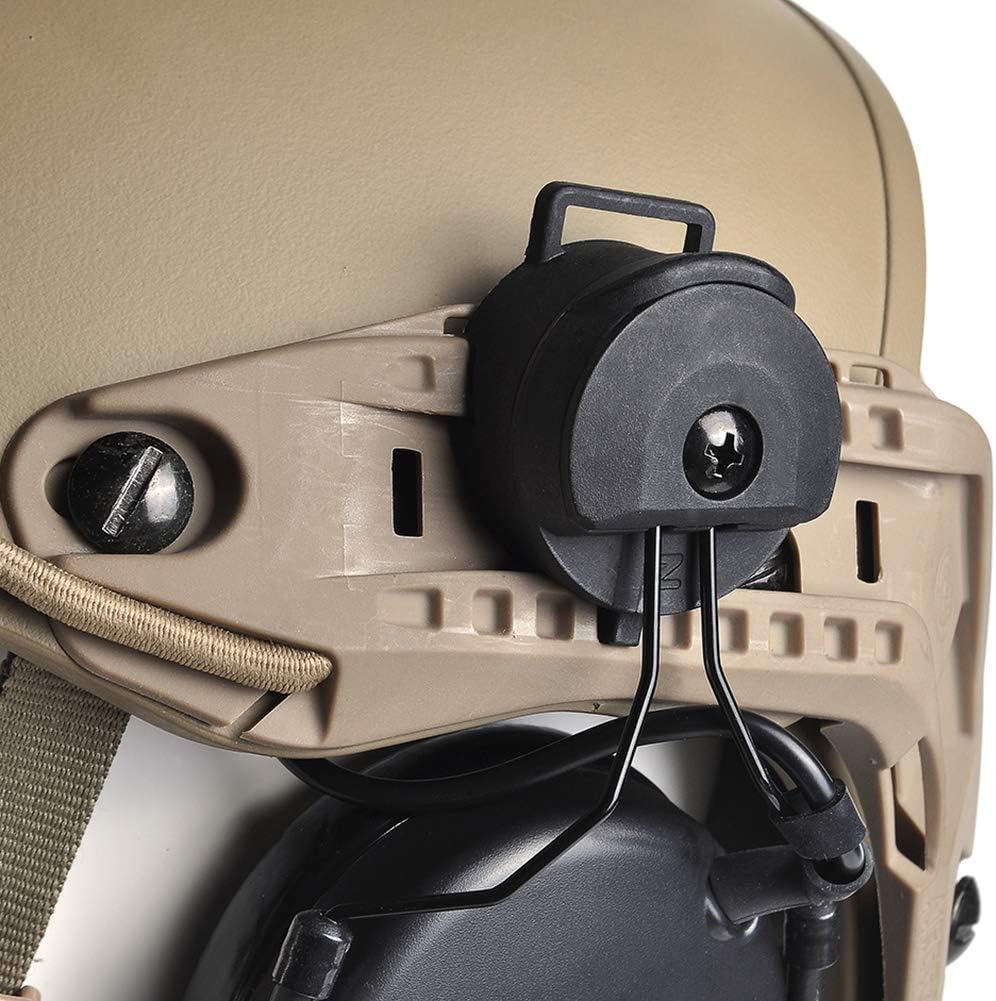 Tactical Headset with Rotatable Adapter and Push-to-Talk I461285