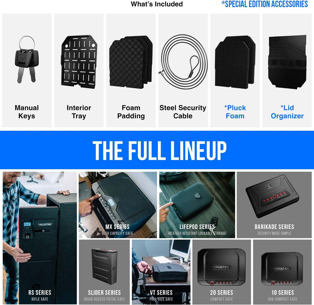 Waterproof Electronic Lock Handgun Case with Backlit Keypad F633