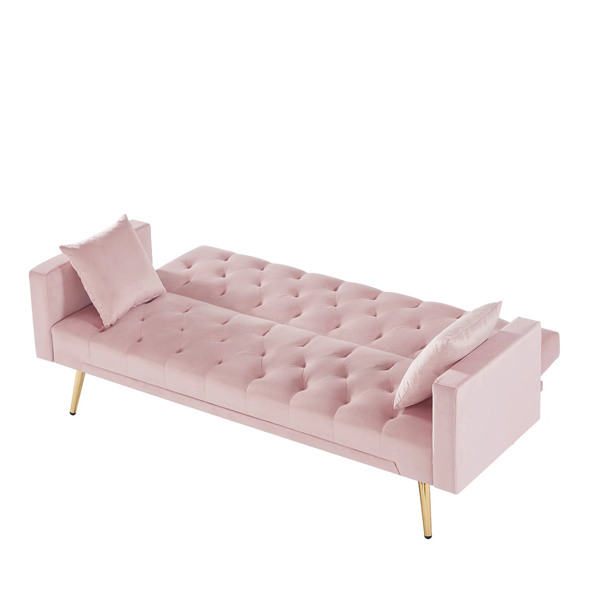 Pink Convertible Folding Futon Sofa Bed G507