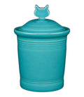 Cat Treat Jar Turquoise Blue U894586