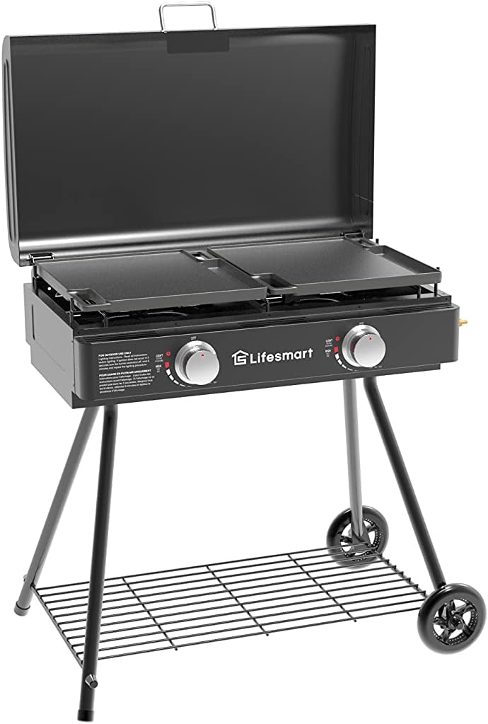 400 Sq Inch Double Griddle with Stand and Carry Bag Y809081