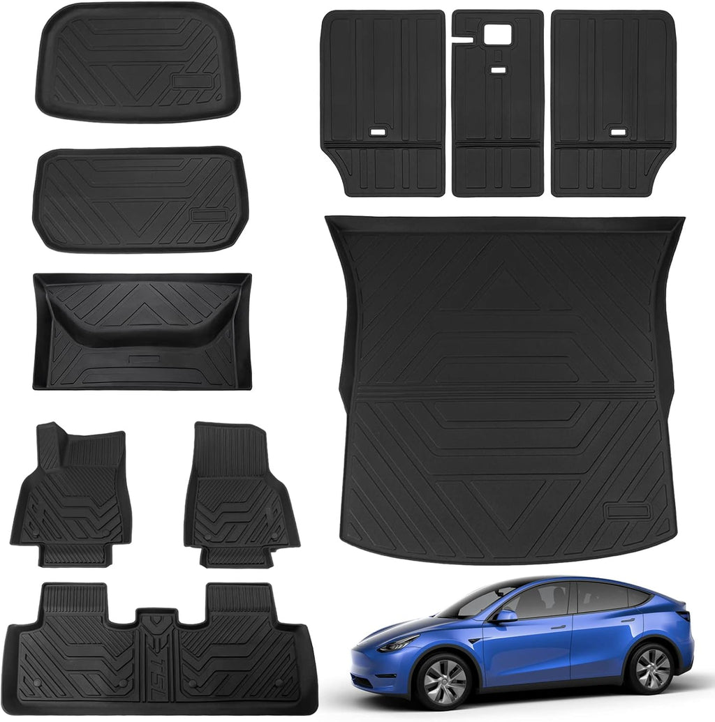 Tesla Model Y Trunk Mat Floor Mats Cargo Liner 5-Seater U275