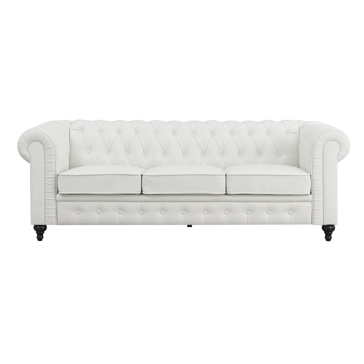 White Tufted Sofa X158975