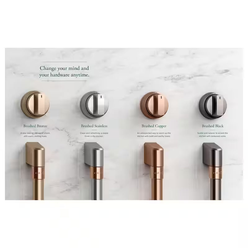 Gas Range Handle and Knob Kit in Brushed Bronze H9237