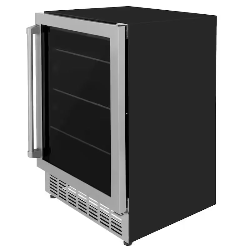 24 in. Single Zone 154-Can Stainless Steel Beverage Fridge P191