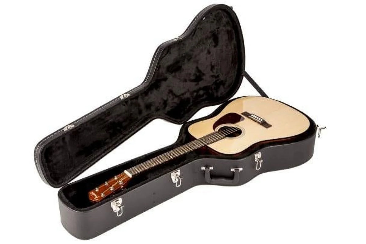 Flat Top Dreadnought Acoustic Guitar Hardshell Case F81086