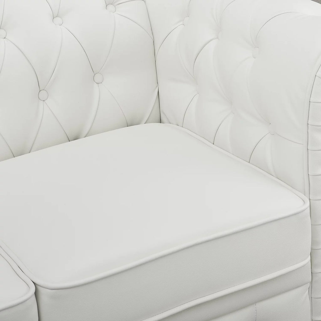 White Tufted Sofa X158975